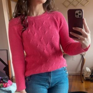 Hot Pink Liz Claiborne Knit Sweater